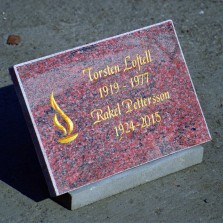 Gravsten -   kakel