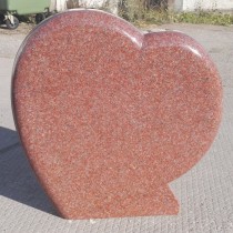 Gravsten Hjärta 212 Red