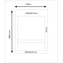 Gravram 135x260x10 cm - kviberg
