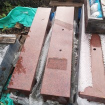 granitsockel 20x20x100 cm NH Red